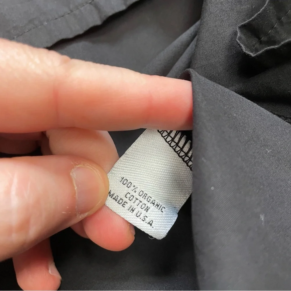 New Bryn Walker Lucinda Blouse Top XXS Womens Black Organic Cotton Poplin - Picture 3 of 8